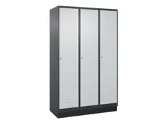 locker voor scheiding van kleding,HxBxD 1950x1200x500mm,3vak
