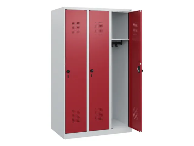 schoollocker,HxBxD 1530x900x500mm,3vak,vak B 300mm,draaigrendel