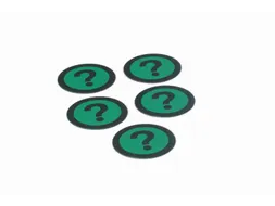 Impressiemagneetfolie Vraagteken Groen Ø50mm x 0,85mm