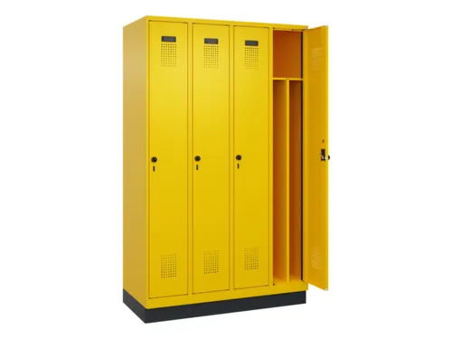 locker voor scheiding van kleding,HxBxD 1950x1200x500mm,4vak