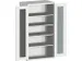 armoire modulaire,HxlxP 2000x1050x650mm,4xtablette en acier