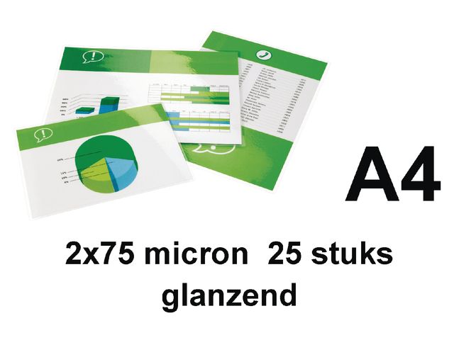 Lamineerhoes Gbc A4 75 micron Glanzend | LamineermachineShop.nl