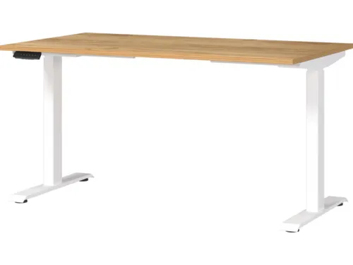 Elektrisch ihv bureau,HxBxD 720-1200x1400x800mm,blad Navarra-eiken