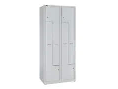 Z-garderobekast,HxBxD 1850x800x500mm,vak B 400mm,cil.-slot,sokkel