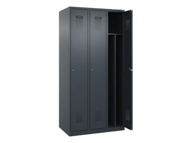 locker voor scheiding van kleding,HxBxD 1850x900x500mm,3vak