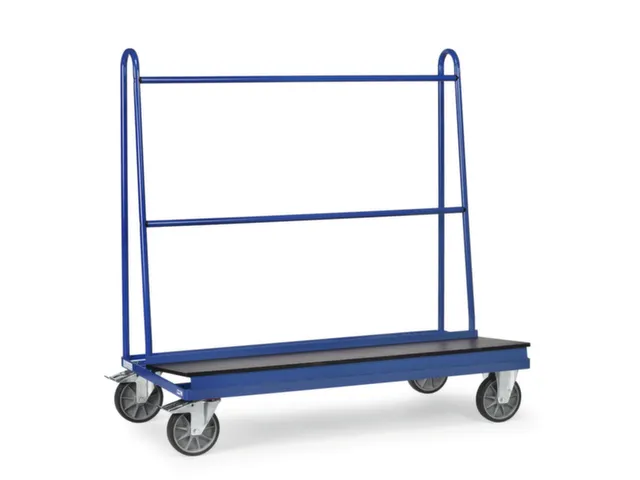 Platenwagen Draagverm. 500kg Lxb 1500x400mm Ral 5007