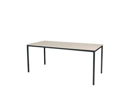 Domino Basic Tafel Vaste Hoogte 1800x800mm Robson Eiken Zwart 4-Poots