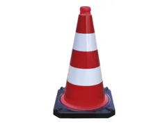 pion,H 750mm,pvc,rood/wit,retro-reflecterend