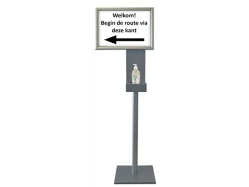 Desinfectiezuil 150 cm clicklijst A3