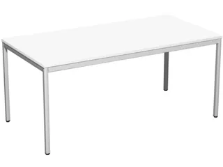 Bureau Hxbxd 720x1600x800mm Bladdecor Wit Frame Ral7035 - 1