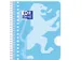 Bloc de cours Oxford School A5+ ligné 17 perf 160 pages 80g pastel as
