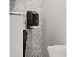 Toiletpapierdispenser Katrin systeemrol duo zwart 77519 - 7