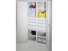 Materiaalkast Scheidingswand Dubbelwdeur 1950x1000x600mm 6legborden