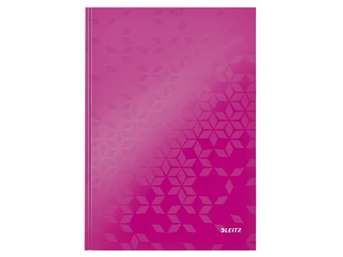 Notitieboek Leitz WOW A4 lijn roze