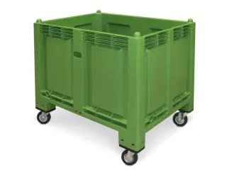 Stapelcontainer Pp Hxbxd 850x1200x800mm 550 Liter 4Wielen Groen - 2