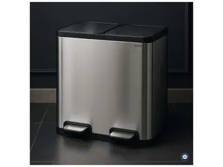 9502294 Afvalbak met voetpedaal MAULcycle 40L edelstaal 37.6x47x49cm z - 5
