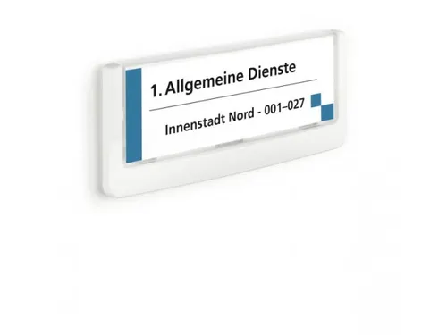 Deurbordje Click Sign 149x52mm Wit