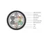 Câble d'installation int/ext A/I-DQ (ZN) BH 9/125µ OS2 24 fibres 1m
