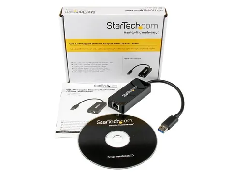 Usb 3.0 Naar Gigabit Ethernet adapter Nic Met Usb-poort Zwart