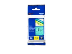Labeltape Brother P-touch TZe-741 standaard 18mm zwart op groen