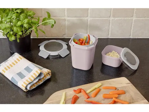 #*Lunchbeker Roze Sigma home food set 2 stuks11,5 x 11,5 x 15,8 cm