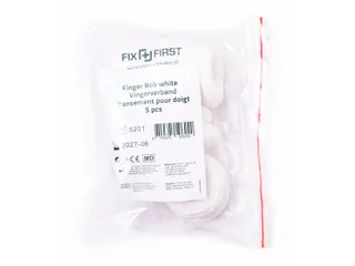 Vingerhoesje Vingerbob Textiel Wit 1 Maat 5 Stuks - 1