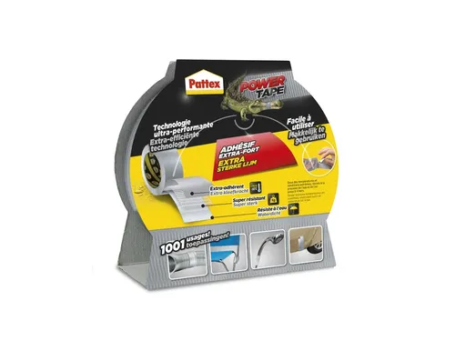 Plakband Pattex Power Tape 50mmx25m grijs
