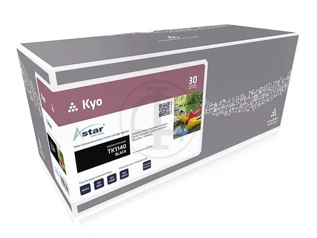 AS10114 Astar Kyocera TK1140 FS toner zwart rebuilt 7200pag chip
