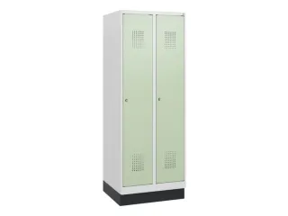 schoollocker,HxBxD 1630x600x500mm,2vak,vak B 300mm,cil.-slot,sokkel - 2