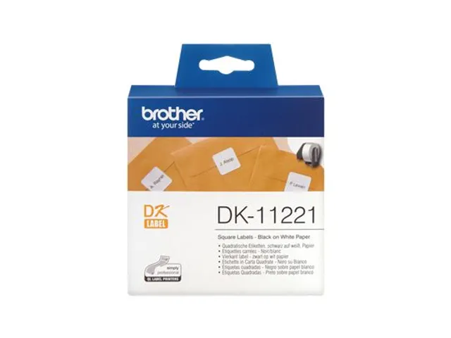 Etiket Brother DK-11221 23x23Mm 1000stuks