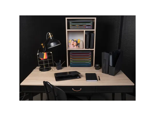 Module de classement Toolbox 4 tiroirs Black Office - Noir/arlequin