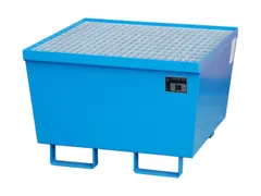 Opvangbak 1x 200l Opvangvol. 215l Blauw 545x 800x 800mm Rooster