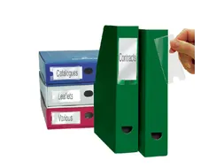 Etikethouder Djois 35x102mm zelfklevend transparant 12 stuks