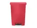 Slim Jim Step On conteneur Front Step synthétique 90 ltr rouge, Rubbe