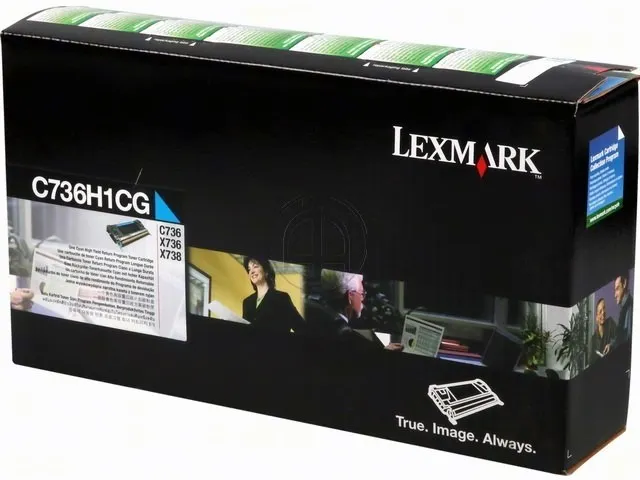 Tonercartridge Lexmark C 736 h 1 cg Retourprogramma Cyaan