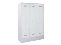Z-garderobekast,HxBxD 1850x1200x500mm,RAL7035,front RAL5010