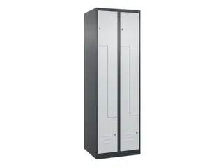 Z-garderobekast,HxBxD 1850x600x500mm,vak B 150/300mm,cil.-slot - 1