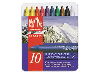 Waskrijt Caran d'Ache neocolor-II 10 stuks assorti - 4