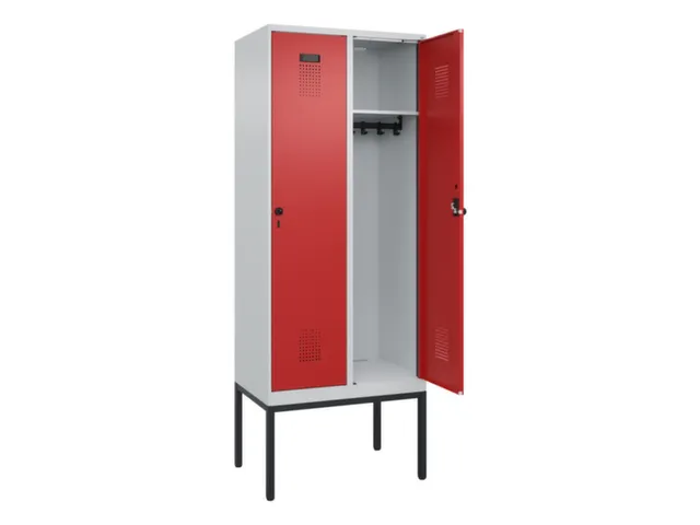 locker,HxBxD 2120x800x500mm,2vak,vak B 400mm,draaigrendel
