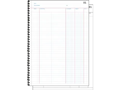 Expres kasboek A4 Nederlandstalig dupli 50 x 2 vel