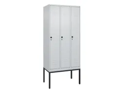 locker,HxBxD 2120x900x500mm,3vak,vak B 300mm,draaigrendel