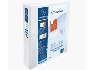 Ringmap A4 Maxi Kreacover Pp Personaliseerbaar 2d-ringen 50mm Wit - 1