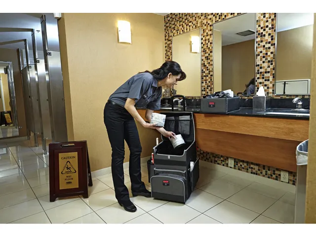 Trolley Rubbermaid Executive Quick Cart medium grijs