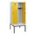 locker met bank,HxBxD 1950x800x815mm,2vak,vak B 400mm,draaigrendel