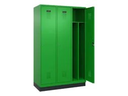 locker voor scheiding van kleding,HxBxD 1950x1200x500mm,3vak
