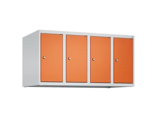 opzetkast,v. locker,4vak.,vak B 250mm,HxBxD 500x1000x500mm,vleugeldeur - 1