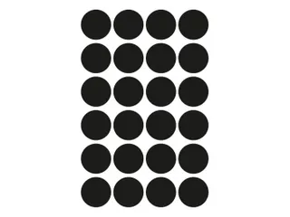 Etiket Avery Zweckform 3003 Rond Ø18mm Zwart 96 Stuks - 3