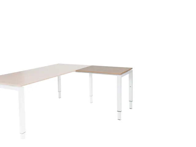 Domino Aanbouw Hoogte Verstelbaar 800x600mm Hav/Kers 25mm Wit