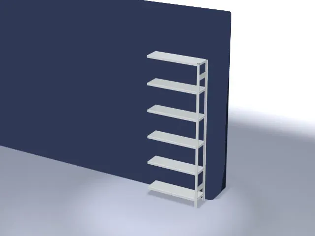 systeemstelling,aanbouwveld,HxBxD 2500x1010x335mm,vakl. 300kg