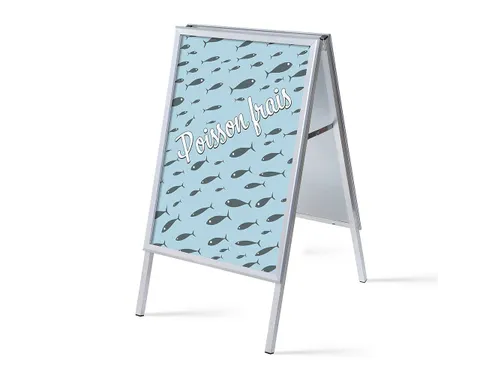 Stoepbord A1 complete set met print "Poisson Frais"